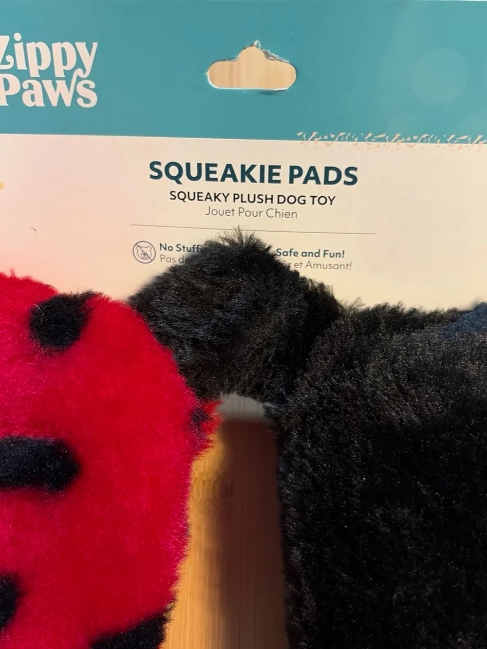 Ziggy paws plush squeakie